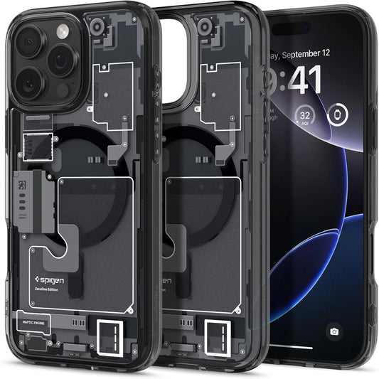Spigen Ultra Hybrid Mag Zero One Case with MagSafe for iPhone 16 Pro - Dark Gray_0