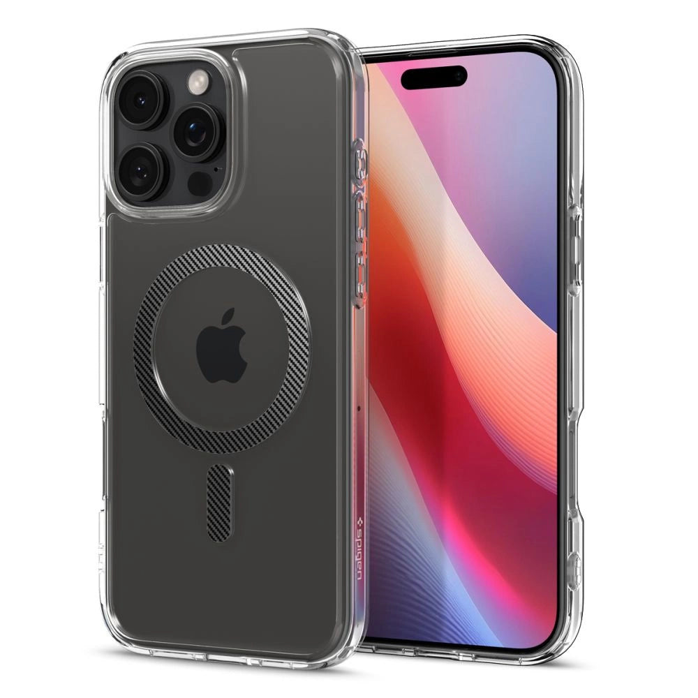 Spigen Ultra Hybrid Mag Carbon Fiber Case with MagSafe for iPhone 16 Pro - Dark Gray_1