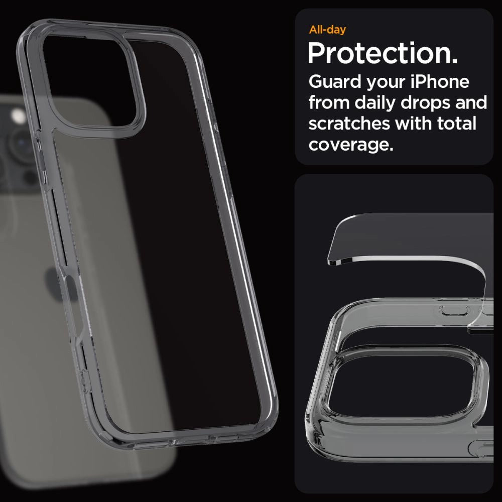 Spigen Ultra Hybrid iPhone 16 Pro Case - Clear_13