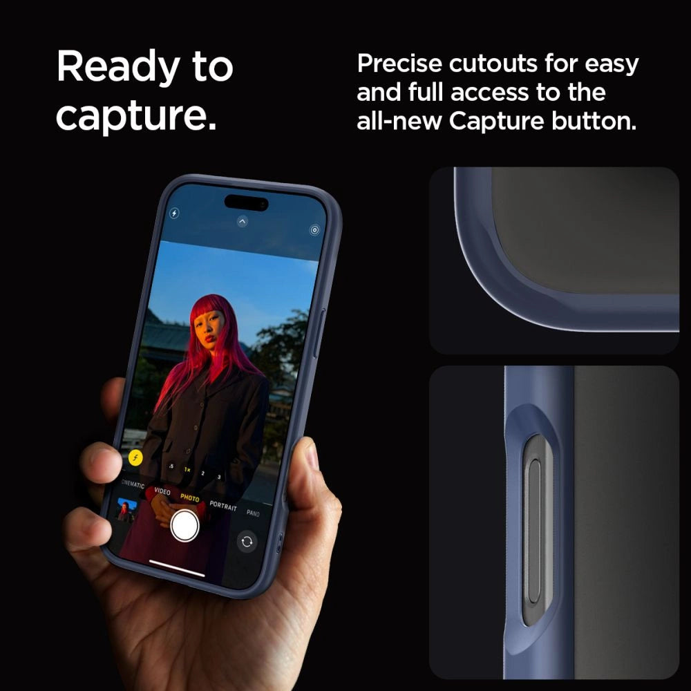 Spigen Ultra Hybrid iPhone 16 Pro Case - Blue_12
