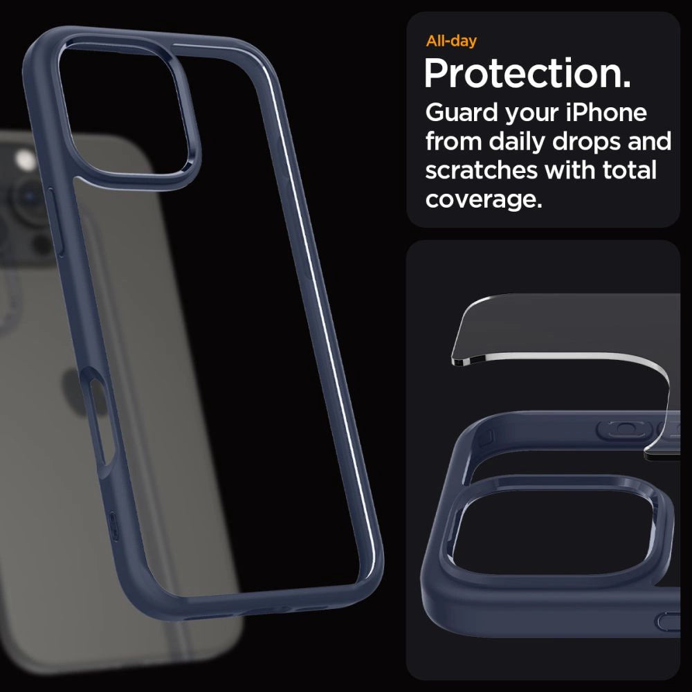 Spigen Ultra Hybrid iPhone 16 Pro Case - Blue_13