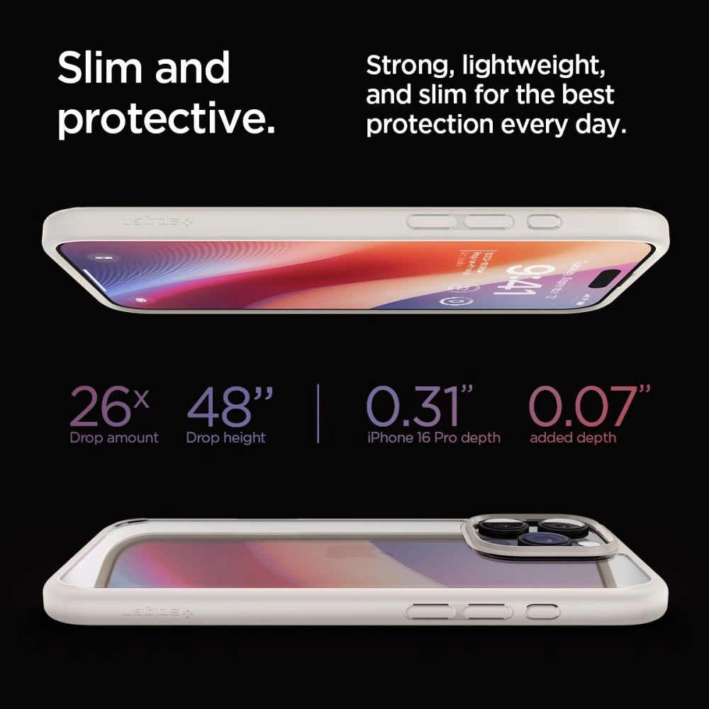 Spigen Ultra Hybrid case for iPhone 16 Pro - titanium_13