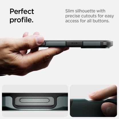 Spigen Tough Armor MagSafe Case with Stand for iPhone 16 Pro - Green_11