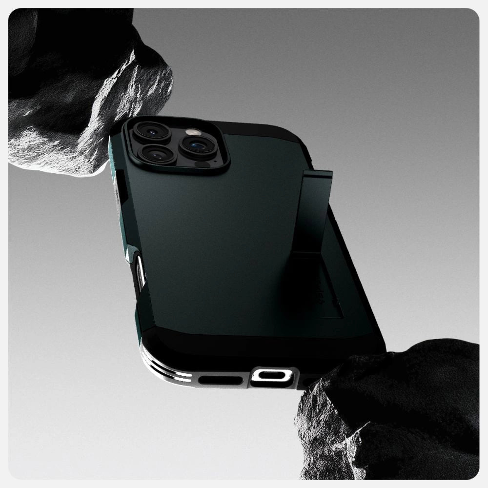 Spigen Tough Armor MagSafe Case with Stand for iPhone 16 Pro - Green_8