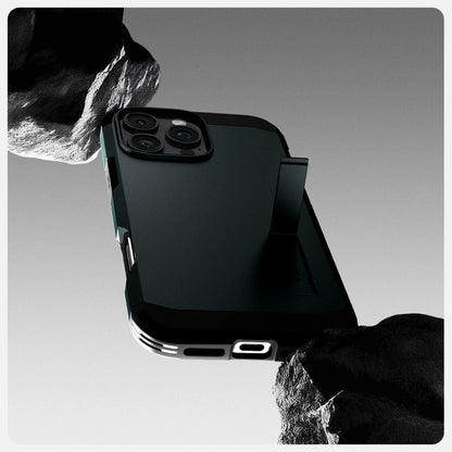 Spigen Tough Armor MagSafe Case with Stand for iPhone 16 Pro - Green_8