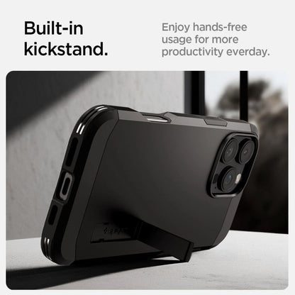 Spigen Tough Armor MagSafe Case with Stand for iPhone 16 Pro - Black_10