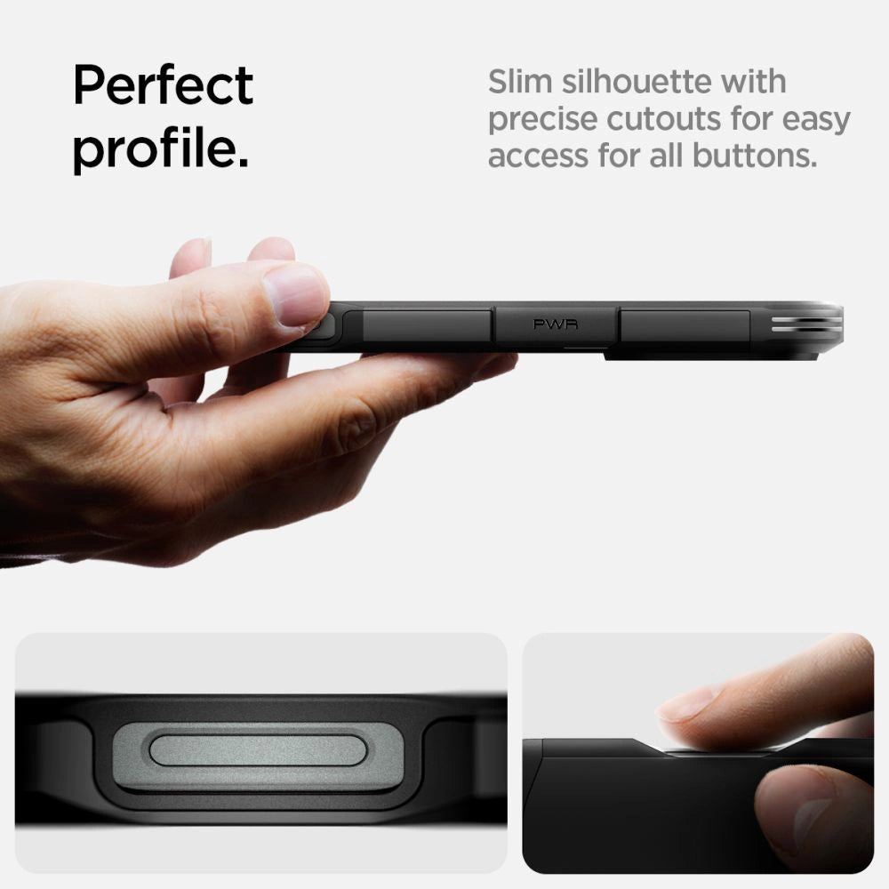 Spigen Tough Armor MagSafe Case with Stand for iPhone 16 Pro - Black_12