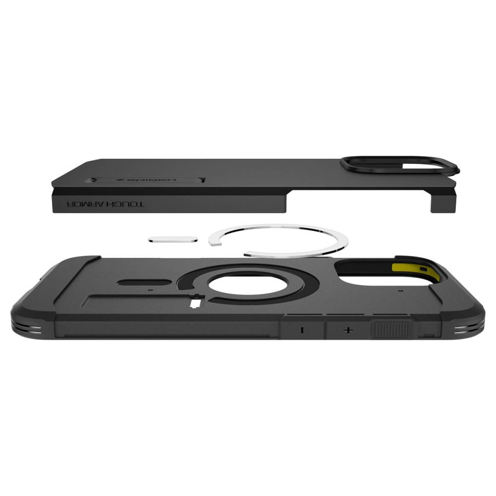 Spigen Tough Armor MagSafe Case with Stand for iPhone 16 Pro - Black_6
