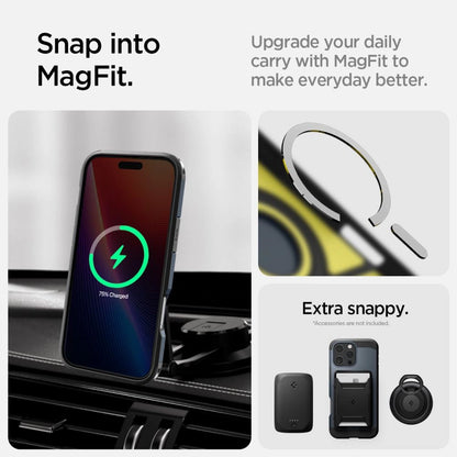 Spigen Tough Armor MagSafe Case with Stand for iPhone 16 Pro - Dark Gray_11