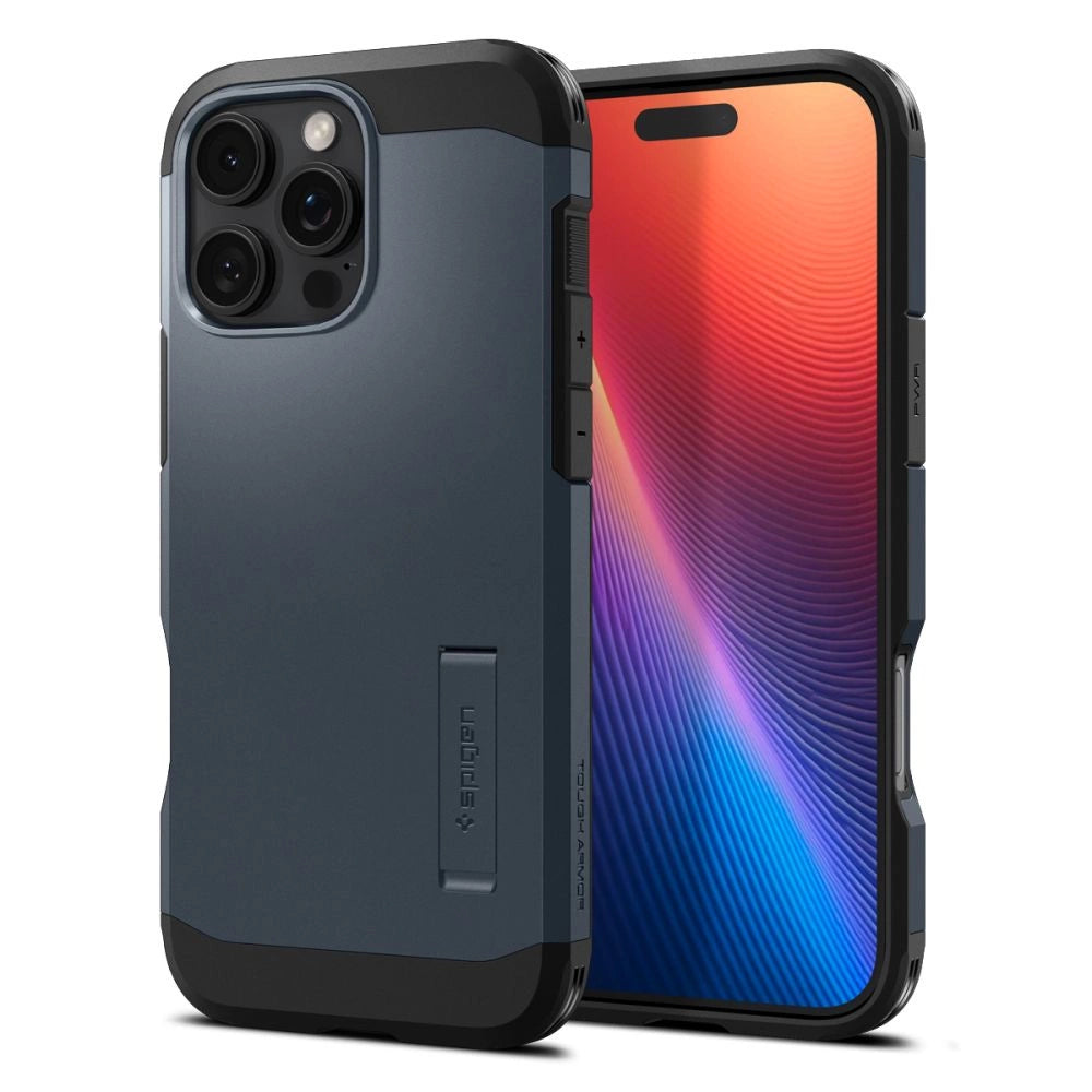Spigen Tough Armor MagSafe Case with Stand for iPhone 16 Pro - Dark Gray_1