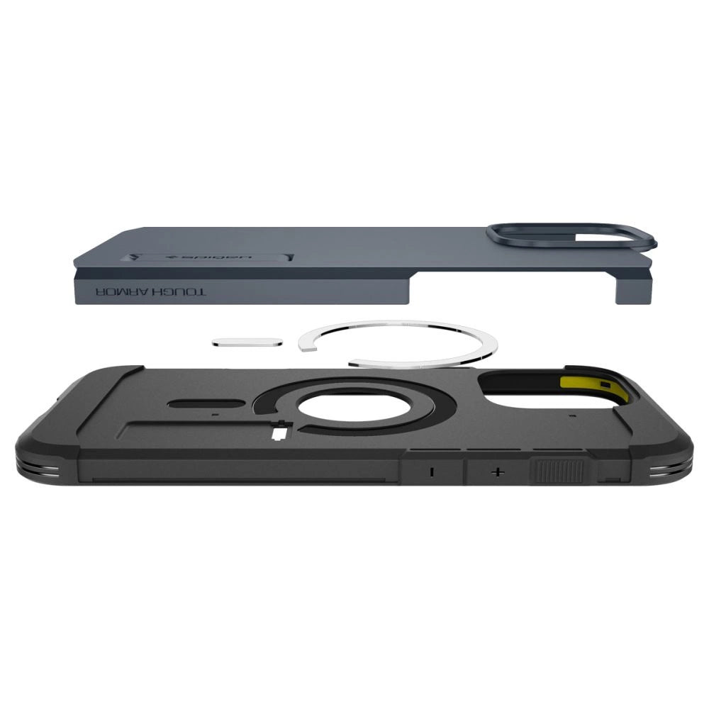 Spigen Tough Armor MagSafe Case with Stand for iPhone 16 Pro - Dark Gray_6