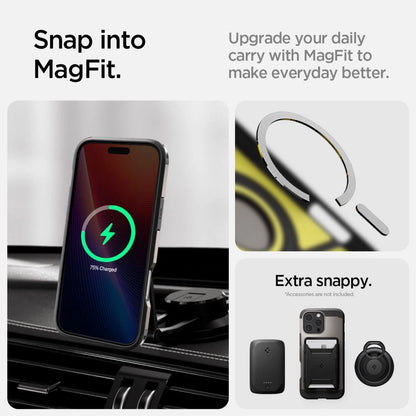 Spigen Tough Armor MagSafe case with stand for iPhone 16 Pro - gunmetal_10