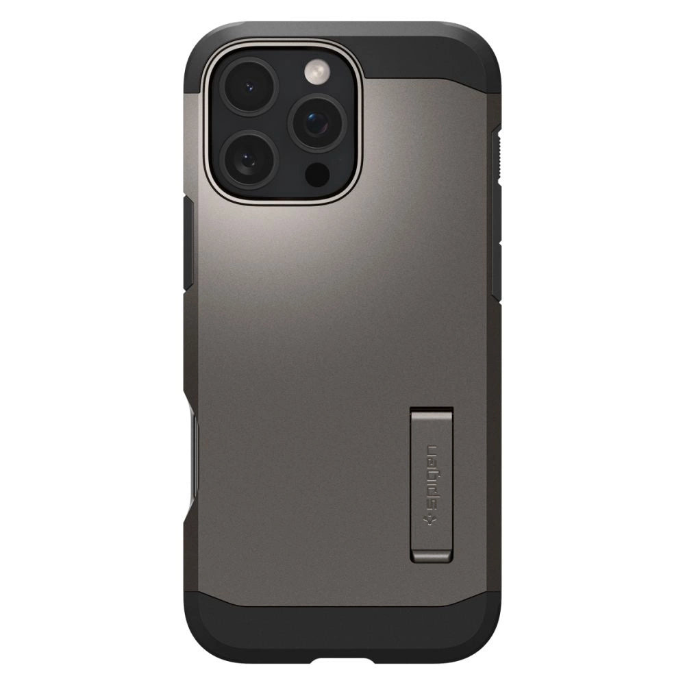 Spigen Tough Armor MagSafe case with stand for iPhone 16 Pro - gunmetal_2