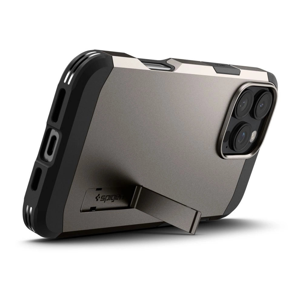 Spigen Tough Armor MagSafe case with stand for iPhone 16 Pro - gunmetal_7