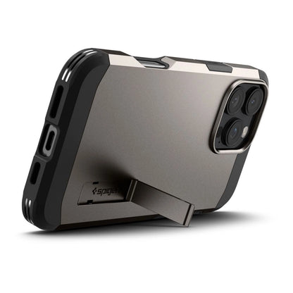 Spigen Tough Armor MagSafe case with stand for iPhone 16 Pro - gunmetal_7