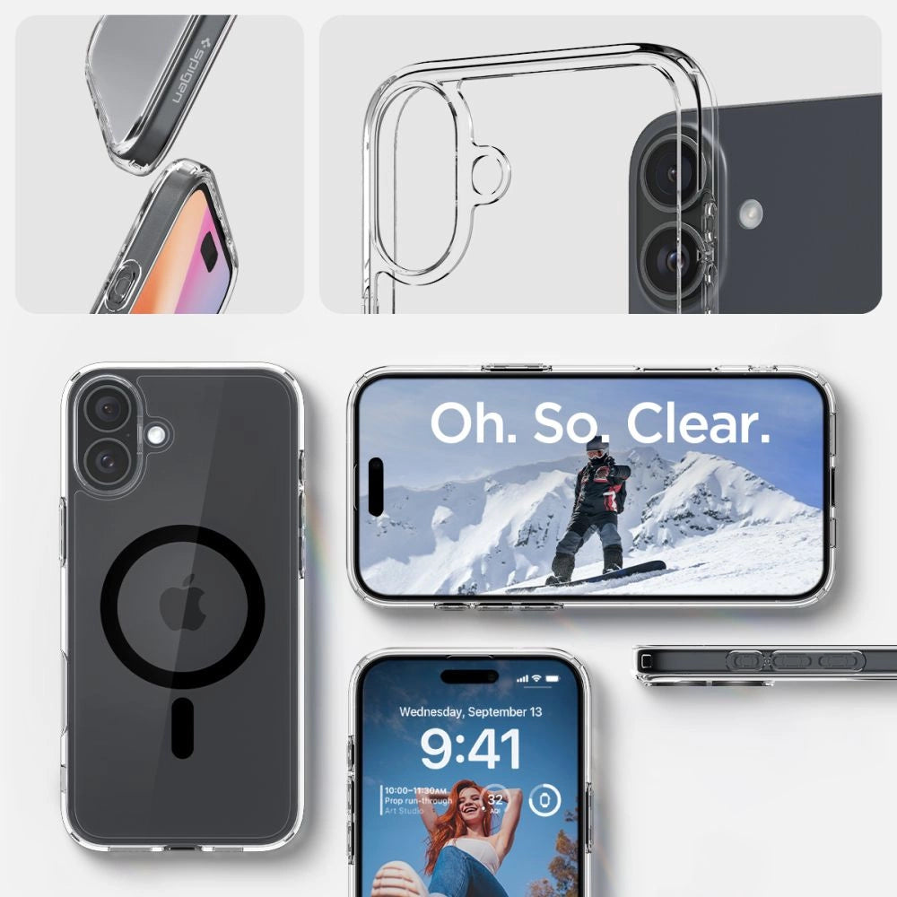 Spigen Ultra Hybrid Mag Case with MagSafe for iPhone 16 Plus - Black_10