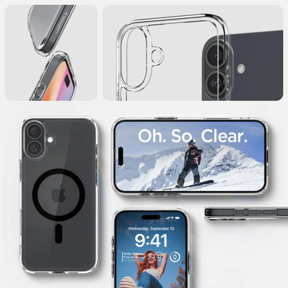 Spigen Ultra Hybrid Mag Case with MagSafe for iPhone 16 Plus - Black_10