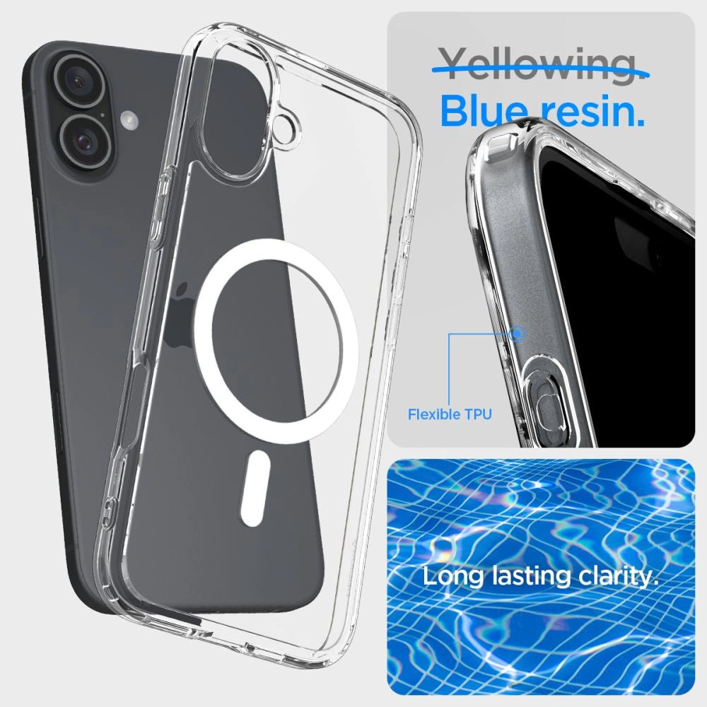 Spigen Ultra Hybrid Mag Case with MagSafe for iPhone 16 Plus - White_10