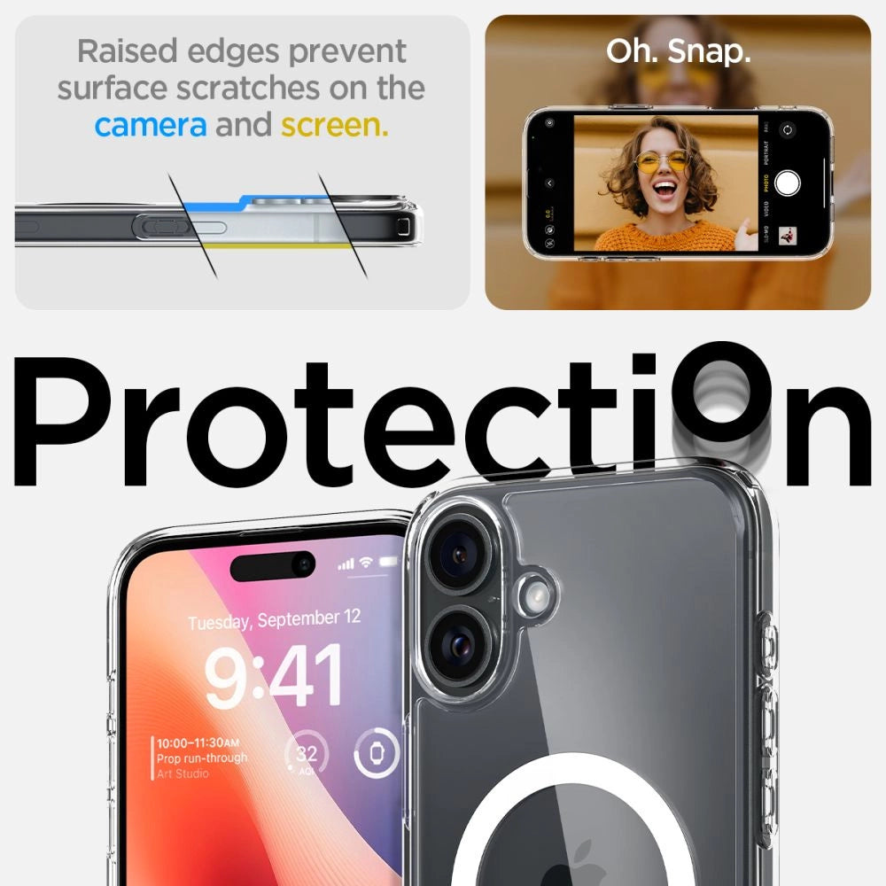 Spigen Ultra Hybrid Mag Case with MagSafe for iPhone 16 Plus - White_11