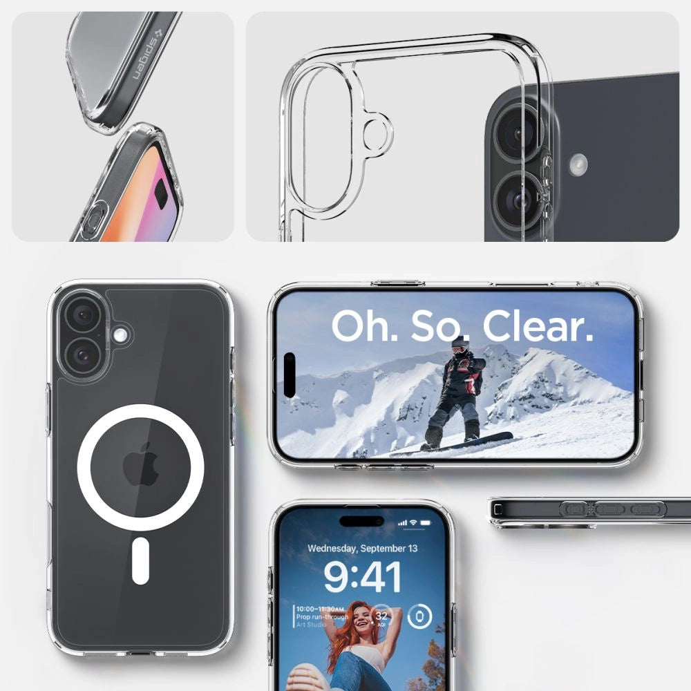 Spigen Ultra Hybrid Mag Case with MagSafe for iPhone 16 Plus - White_14