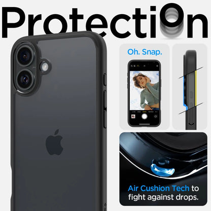 Spigen Ultra Hybrid iPhone 16 Plus Case - Matte Black_10