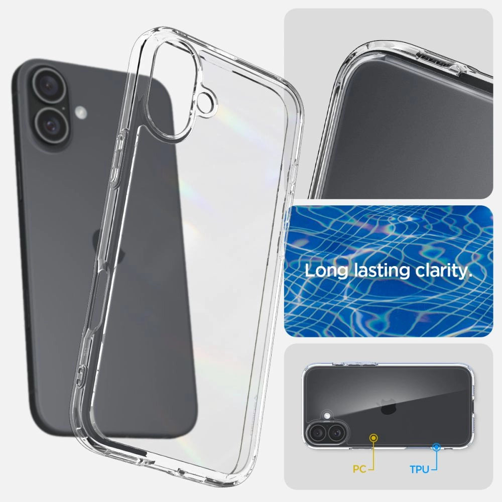 Spigen Ultra Hybrid iPhone 16 Plus Case - Clear_9