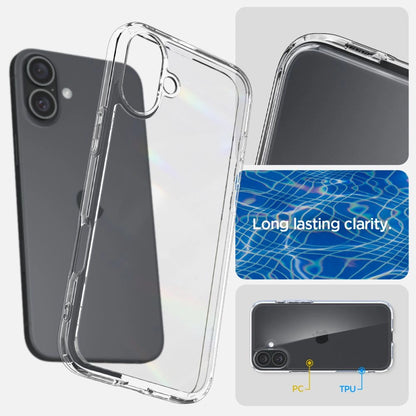 Spigen Ultra Hybrid iPhone 16 Plus Case - Clear_9