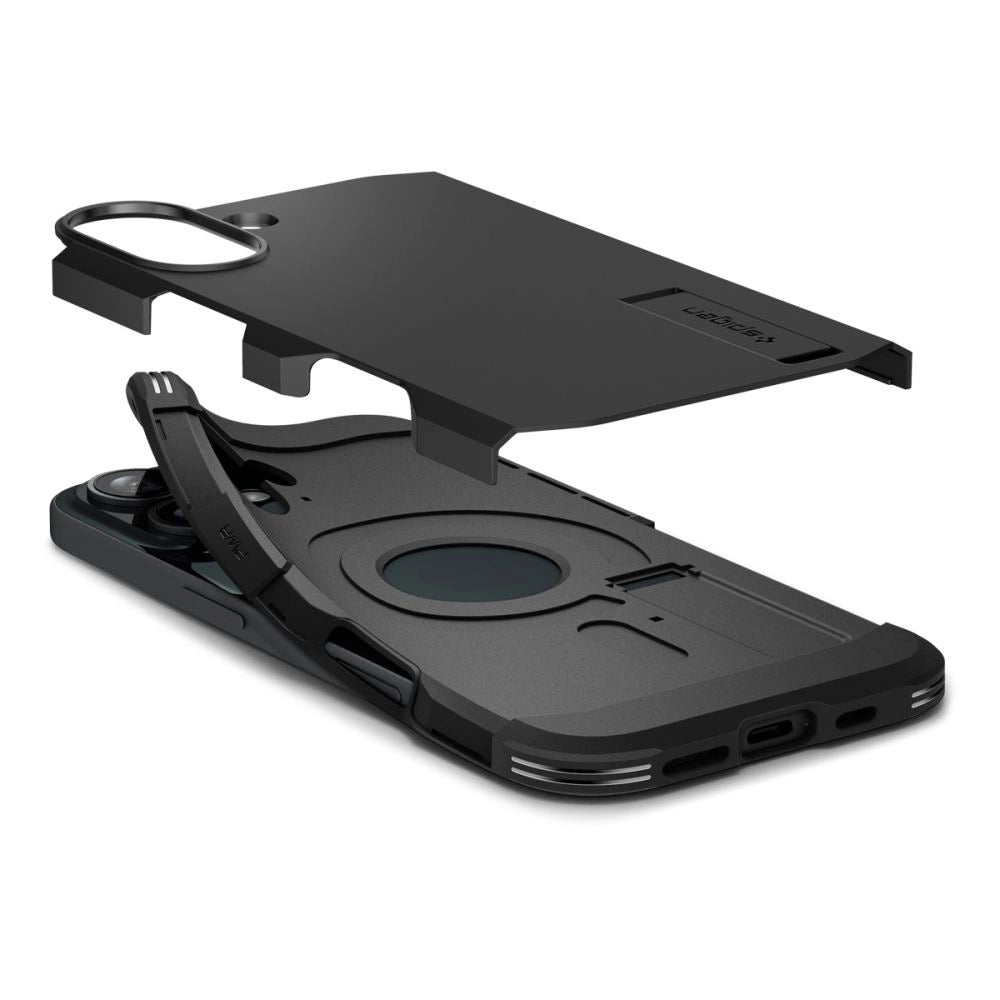 Spigen Tough Armor MagSafe Case with Stand for iPhone 16 Plus - Black_5