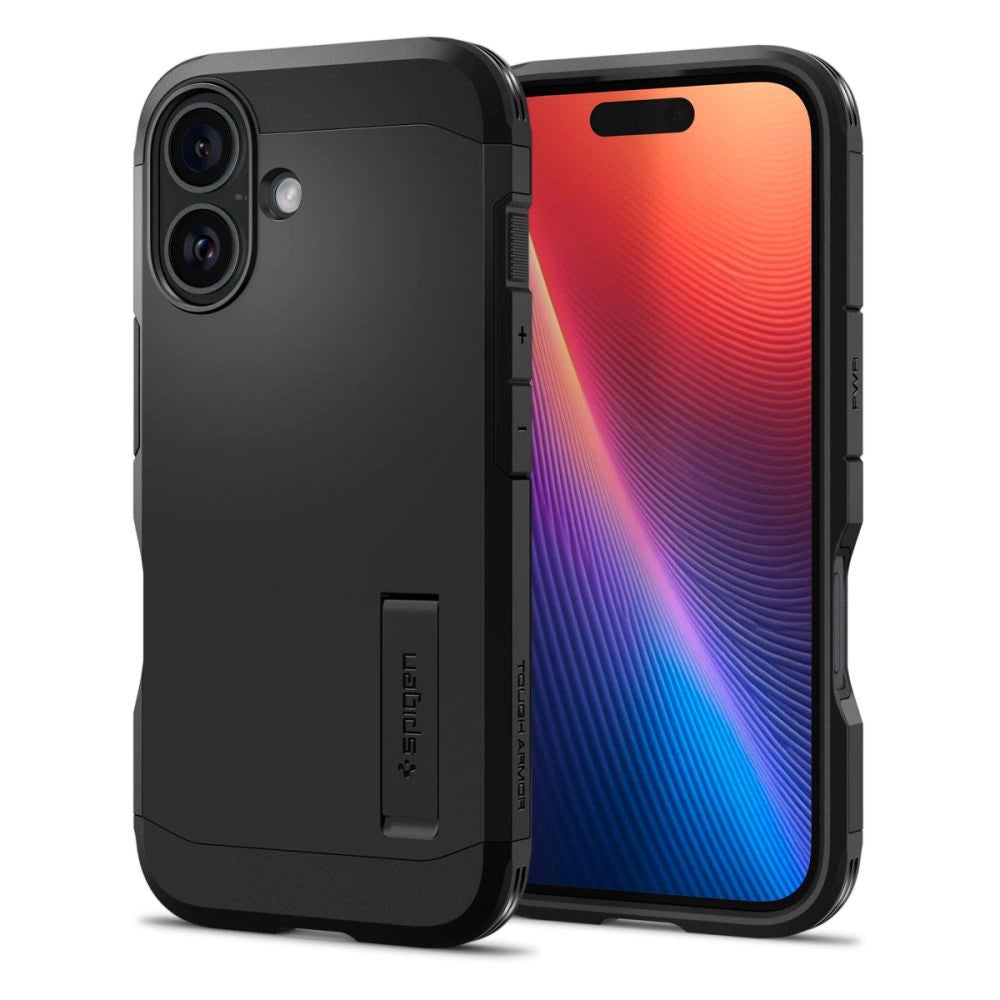 Spigen Tough Armor MagSafe Case with Stand for iPhone 16 Plus - Black_7