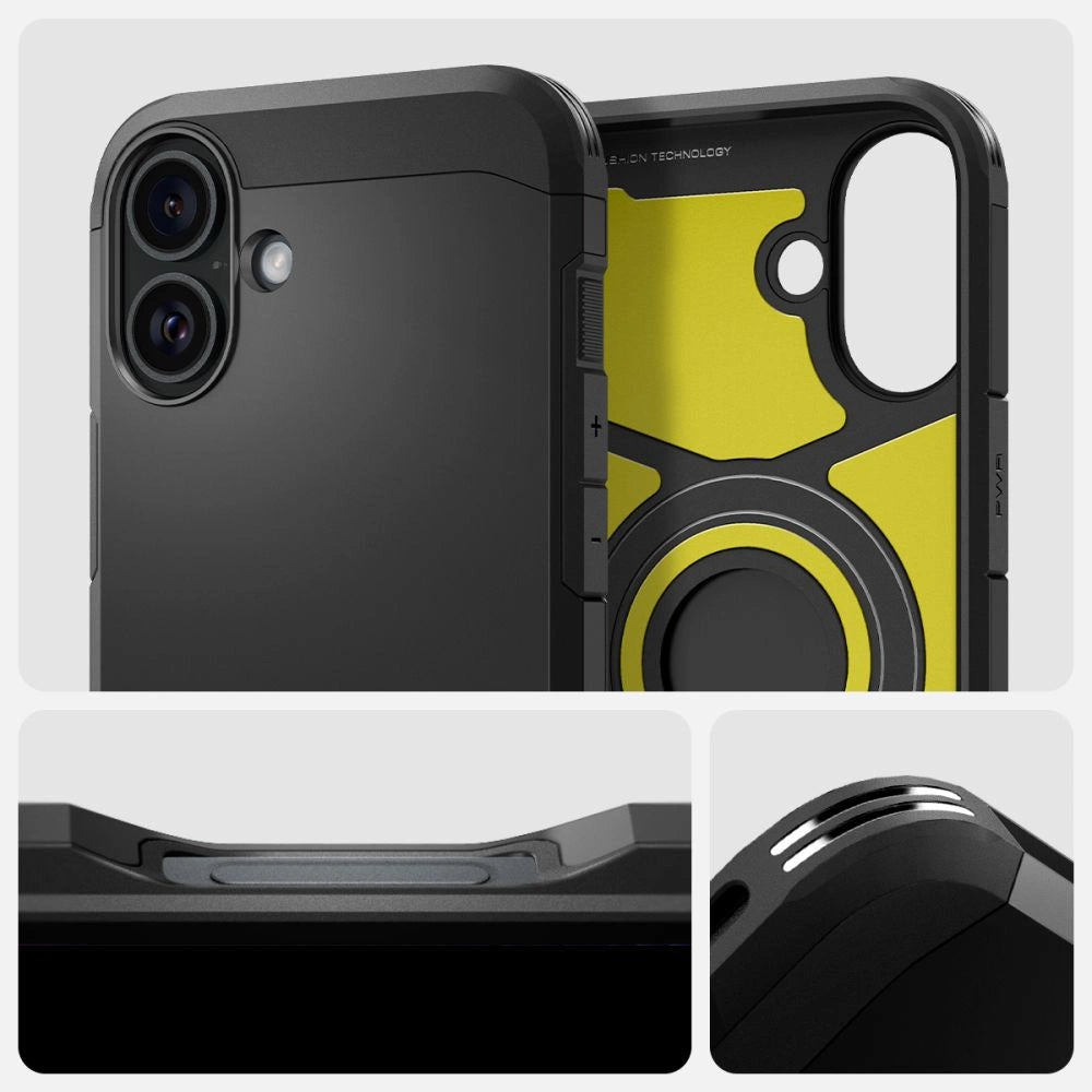 Spigen Tough Armor MagSafe Case with Stand for iPhone 16 Plus - Black_8