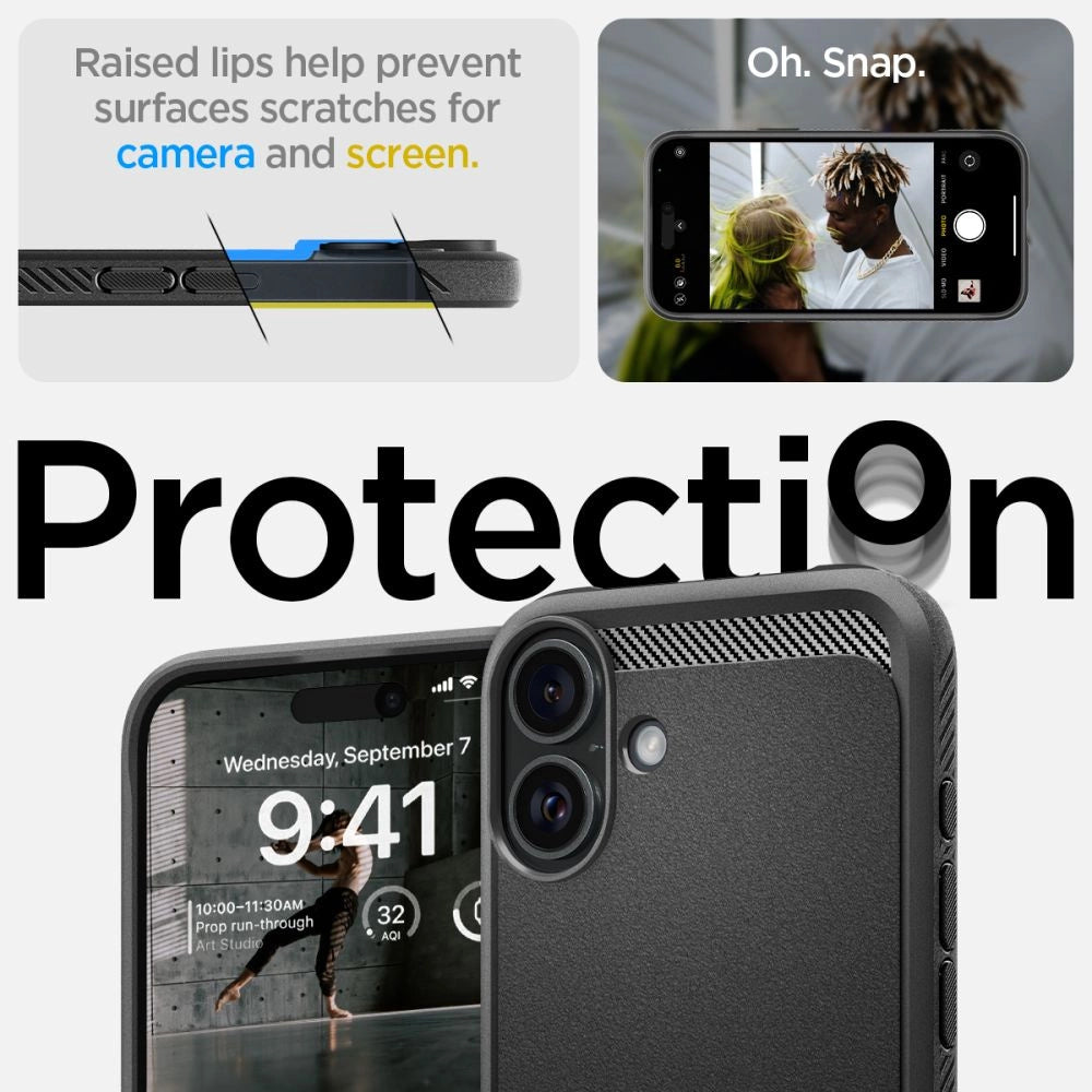 Spigen Rugged Armor MagSafe Case for iPhone 16 Plus - Black_9