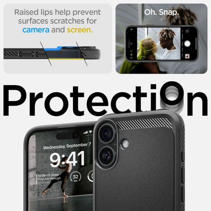 Spigen Rugged Armor MagSafe Case for iPhone 16 Plus - Black_9