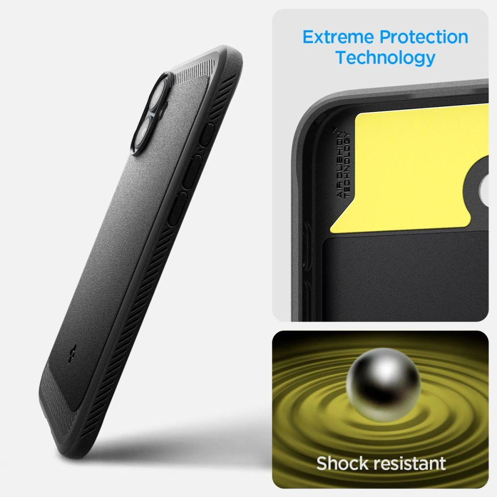 Spigen Rugged Armor MagSafe Case for iPhone 16 Plus - Black_8