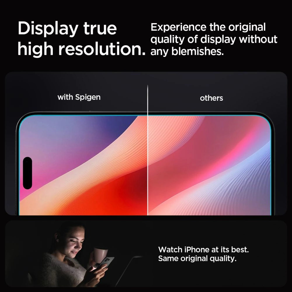 Spigen Glas.tR EZ Fit Tempered Glass for iPhone 16 Pro Max_10