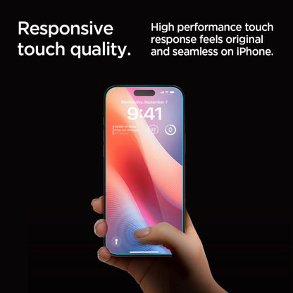 Spigen Glas.tR EZ Fit Privacy Tempered Glass for iPhone 16 Pro Max - 2 pcs._12