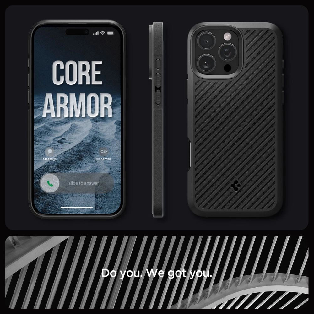 Spigen Core Armor Case for iPhone 16 Pro Max - Matte Black_10