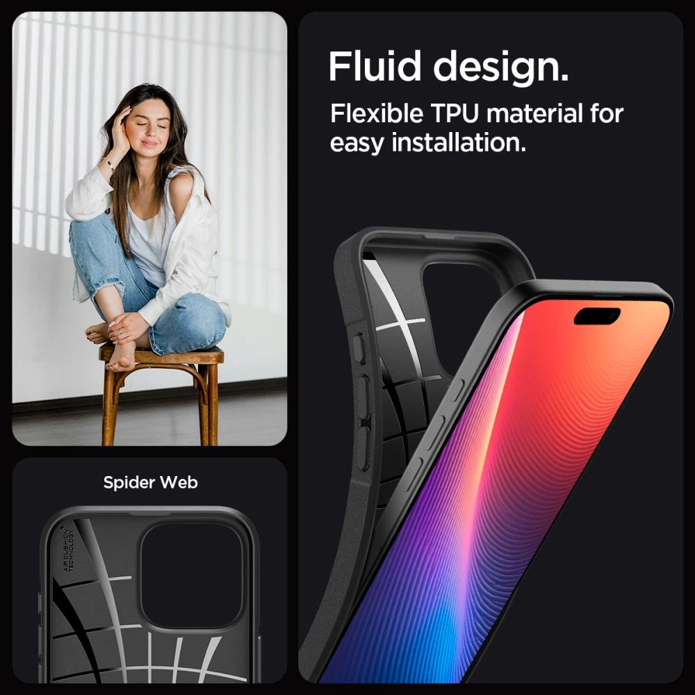 Spigen Core Armor Case for iPhone 16 Pro Max - Matte Black_8