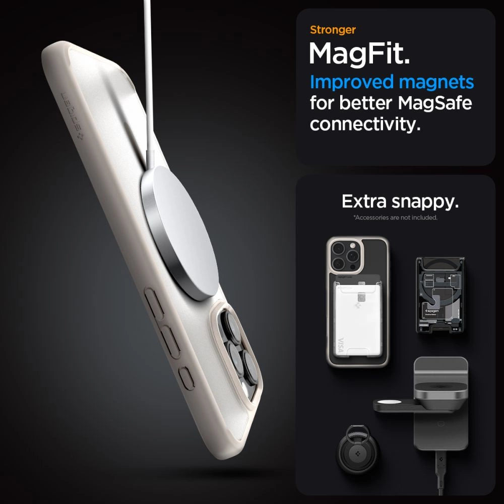 Spigen Ultra Hybrid Mag case with MagSafe for iPhone 16 Pro Max - titanium_7