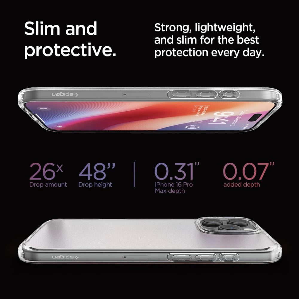Spigen Ultra Hybrid Case for iPhone 16 Pro Max - Clear_8