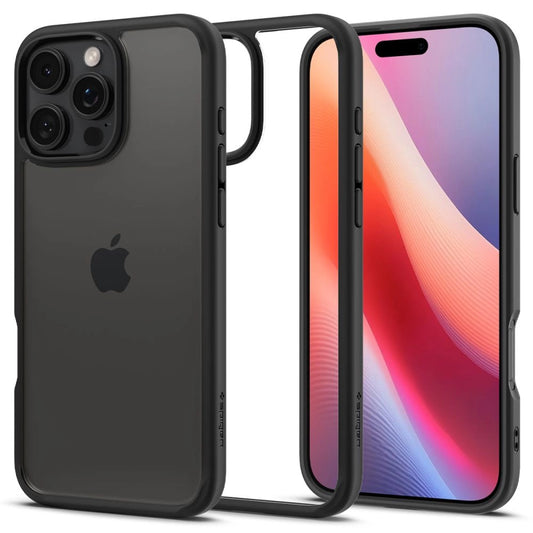Spigen Ultra Hybrid Case for iPhone 16 Pro Max - Matte Black_0