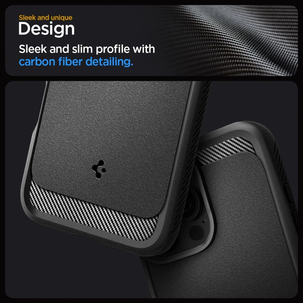 Spigen Rugged Armor MagSafe Case for iPhone 16 Pro Max - Black_9