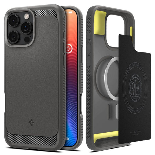 Spigen Rugged Armor MagSafe Case for iPhone 16 Pro Max - Gray_0