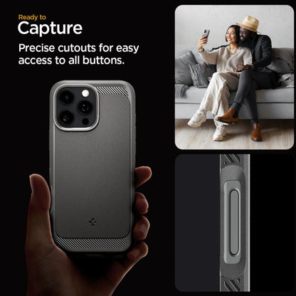 Spigen Rugged Armor MagSafe Case for iPhone 16 Pro Max - Gray_12