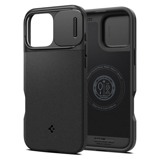 Spigen Optik Armor Mag Case with MagSafe for iPhone 16 Pro Max - Black_0