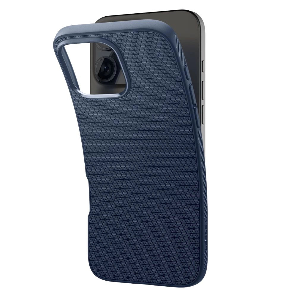 Spigen Liquid Air Case for iPhone 16 Pro Max - Blue_4