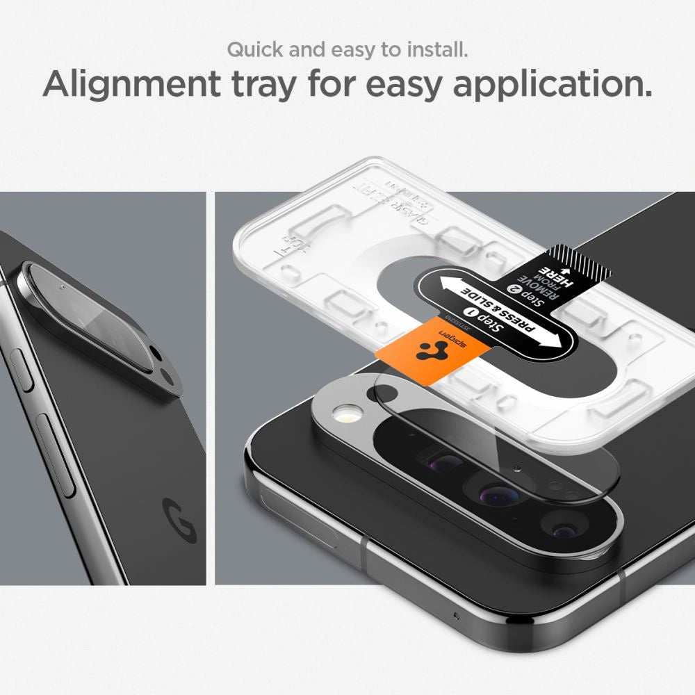 Spigen Optik.tR Ez Fit Tempered Glass Camera Screen Protector for Google Pixel 9 Pro (2-Pack)_13