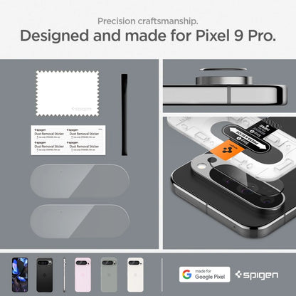 Spigen Optik.tR Ez Fit Tempered Glass Camera Screen Protector for Google Pixel 9 Pro (2-Pack)_15