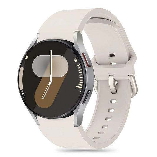 Tech-Protect Silicone Strap for Samsung Galaxy Watch 4 / 5 / 5 Pro / 6 / 7 / FE - Beige_0