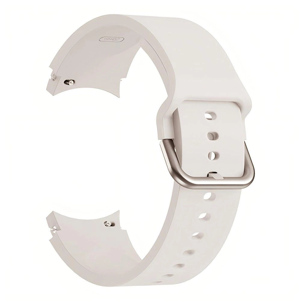 Tech-Protect Silicone Strap for Samsung Galaxy Watch 4 / 5 / 5 Pro / 6 / 7 / FE - Beige_1