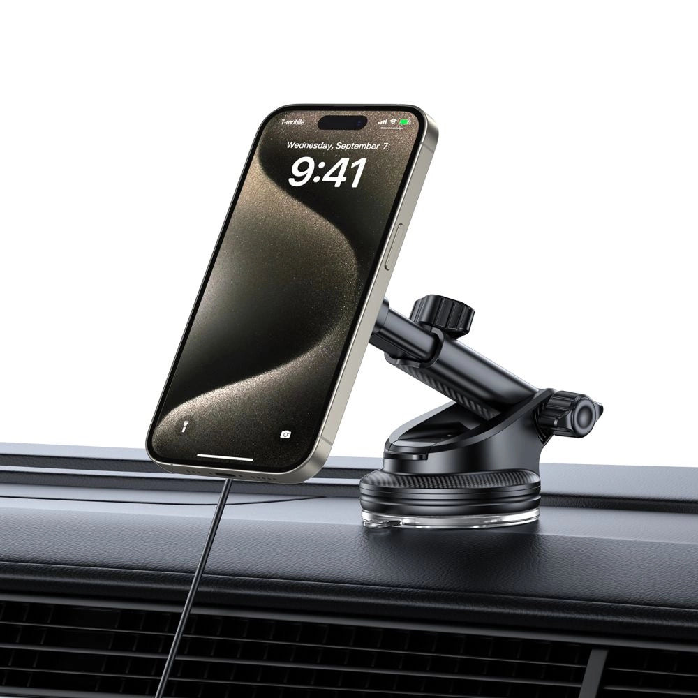 Tech-Protect MM15W MagSafe Car Holder with 15W Inductive Charger for Air Vent and Dashboard - Black_7